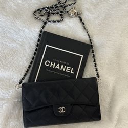Authentic CHANEL Matelasse wallet on chain crossbody bag
