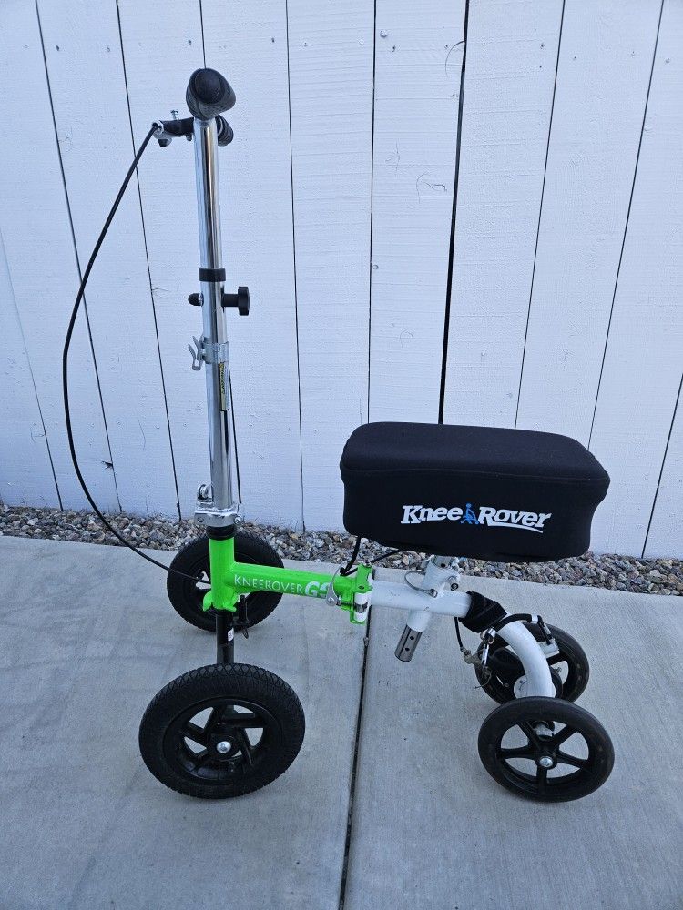 KneeRover® GO HYBRID Knee Scooter with ALL TERRAIN Front Wheels