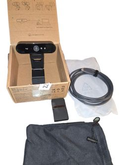Logitech Brio 4K Webcam, Video Calling, Noise-Cancelling mic, HD Auto Light Correction