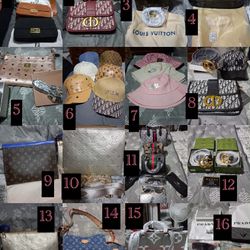 Dupe Name Brand Hats, Glasses, Belts, And Bags