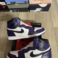 Jordan 1 Court Purple