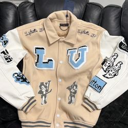Louis Vuitton-style Varsity Jacket