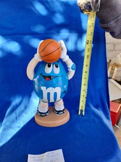 M & M's Blue Peanut Basketball Player Candy dispenser