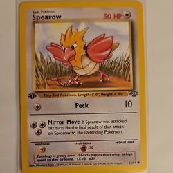 Original Spearow Pokemon Trading Card