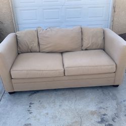 Tan Couch 6ft Long X 3Ft Wide X 28” Tall