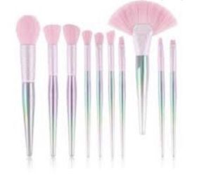 10 piece holographic brush set