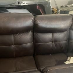 Leather Sofa Set