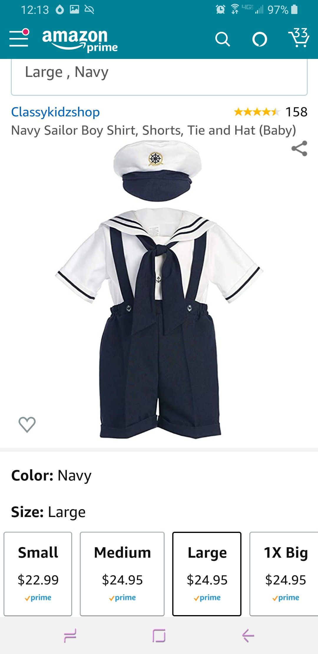 Sailor Navy toddler outfit