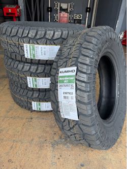 265/70/17 KUMHO Rt 4 new tires installed ✅instaladas ✅ we do computer Aligment 🔥