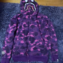 Purple bape hoodie