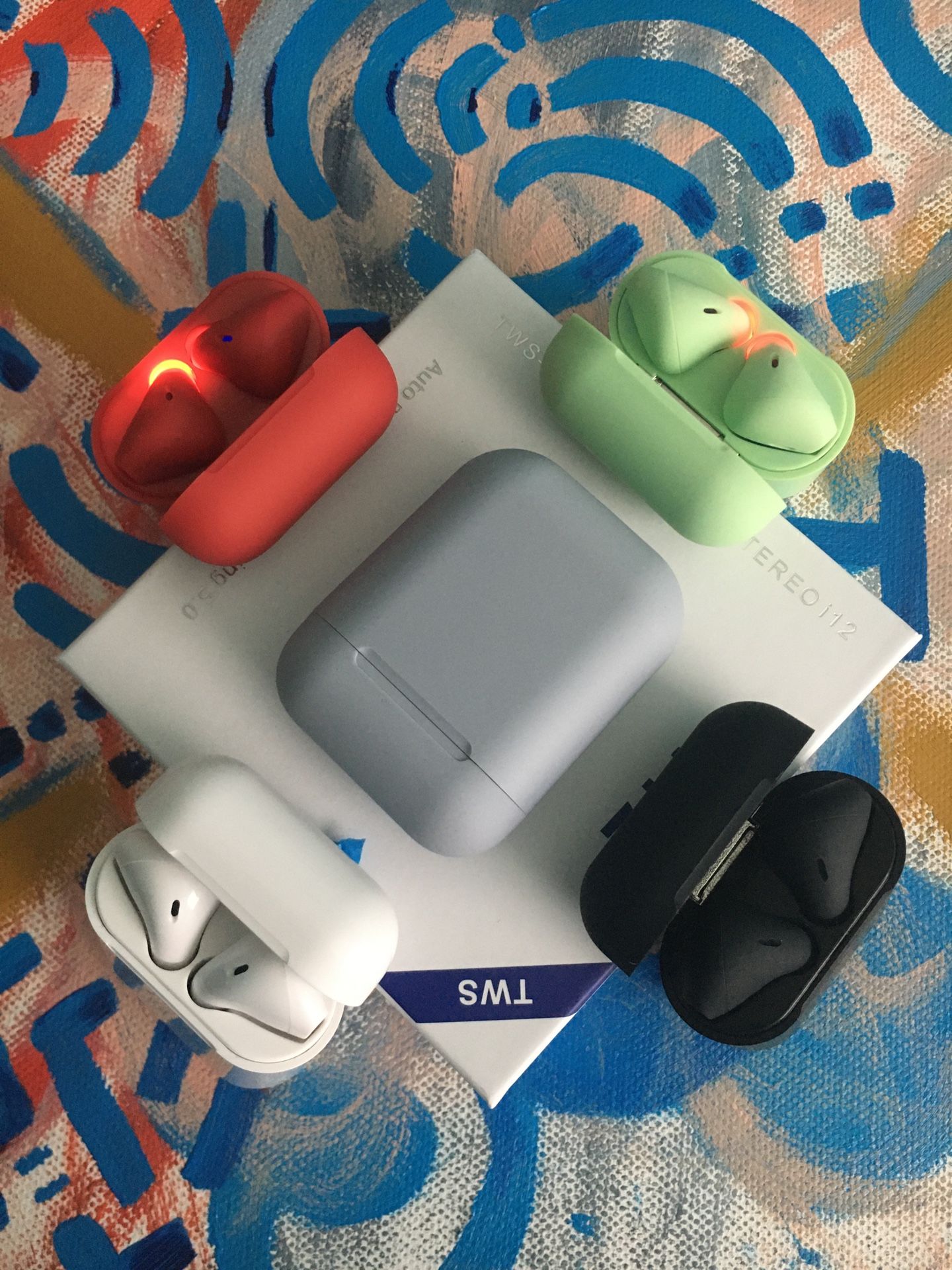Wireless EarBuds Bluetooth Ear Pods Headphones for Iphone Android Samsung (Airpods)