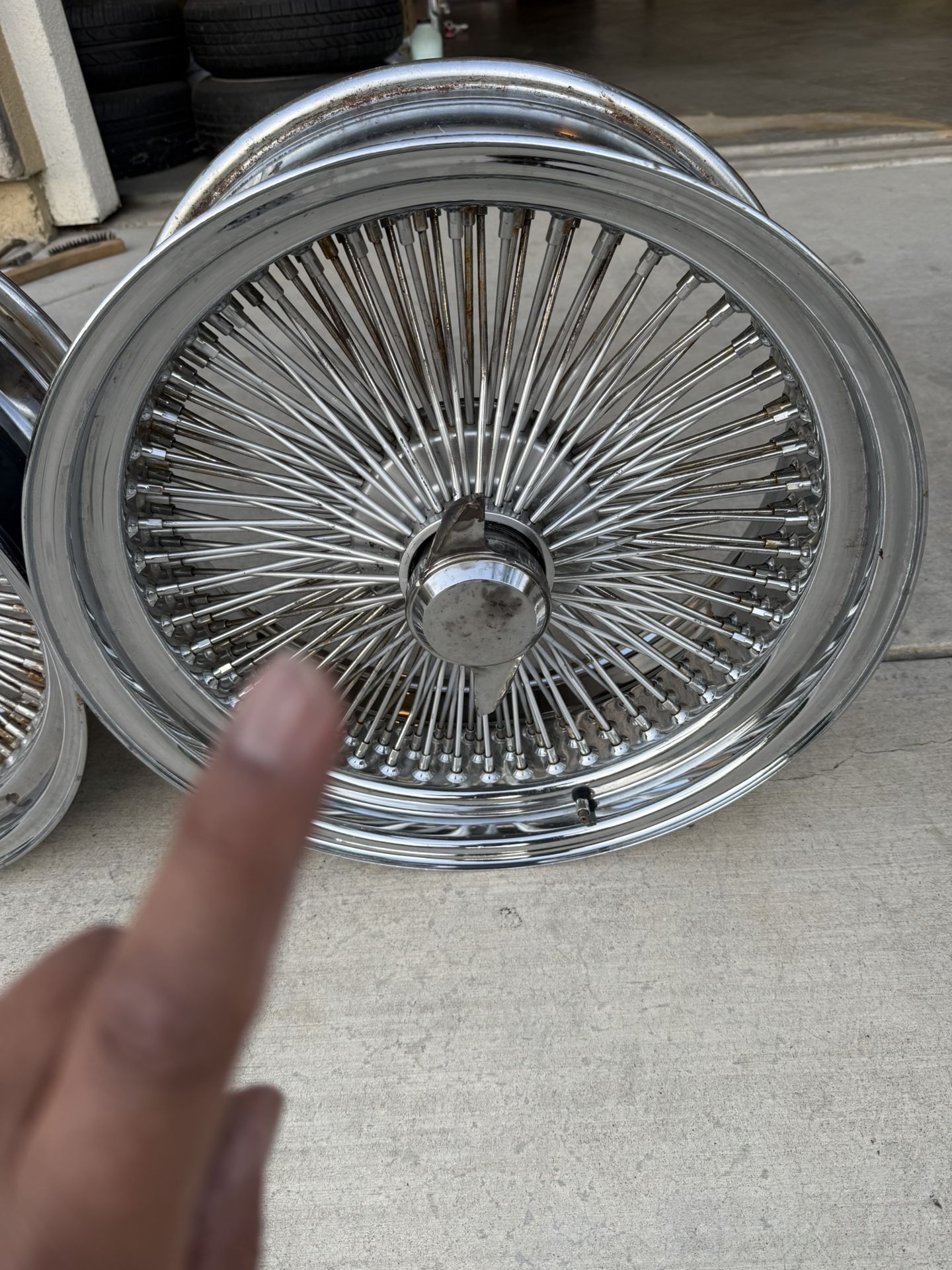 Set of 20”s wire wheels 