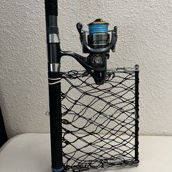Big Sturdy Fishing Pole with Reel With Crab Trap - Fully Assembled and Ready to Use - Firm Price. 