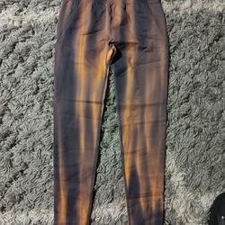 Gold abstract leggings