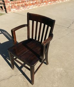 Vintage solid hardwood chair