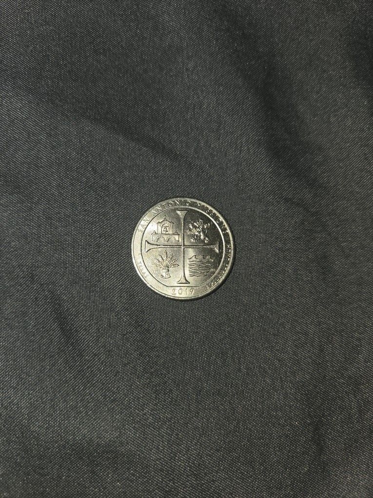 2019 San Antonio Misslons Quarter Dolar