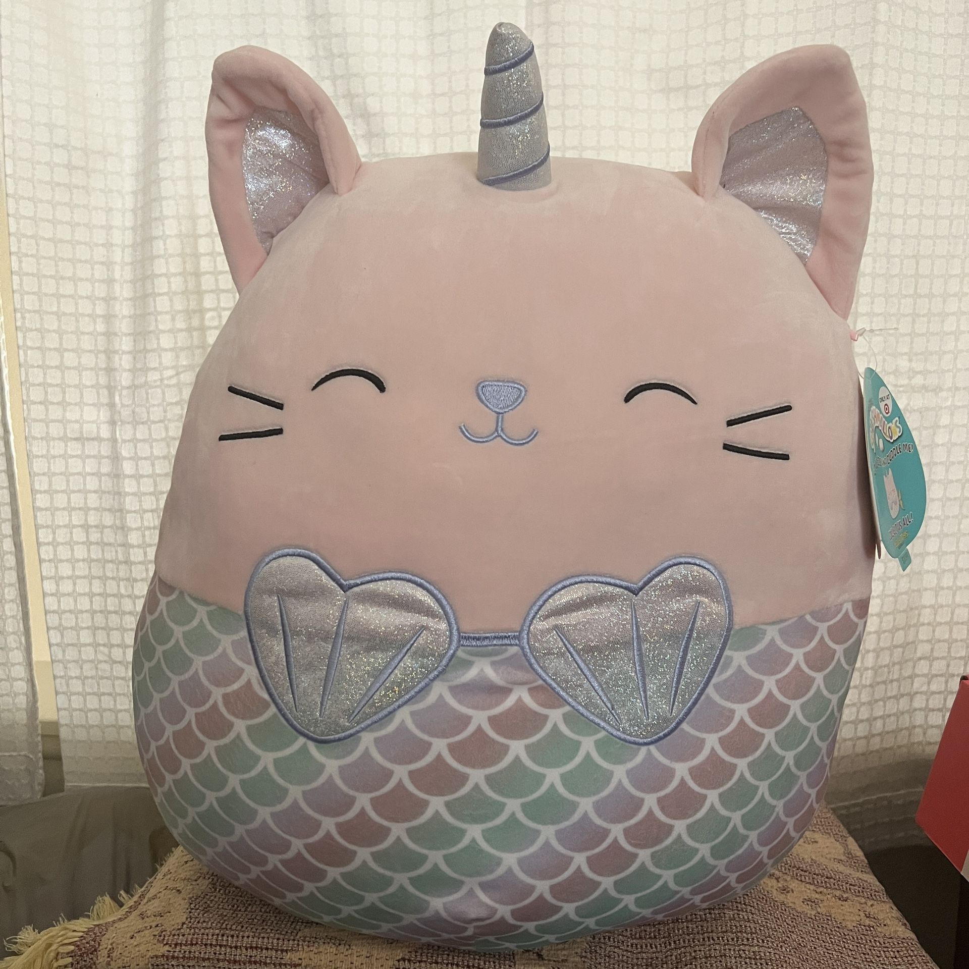 Squishmallow Gracie The Cat mermaid
