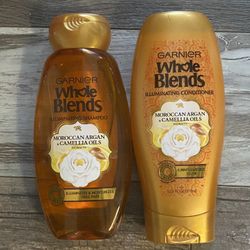 Garnier Whole Blends Moroccan Argan & Camellia Oil Shampoo And Conditioner Set