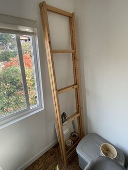 2 IKEA Wood Ladders, 88”