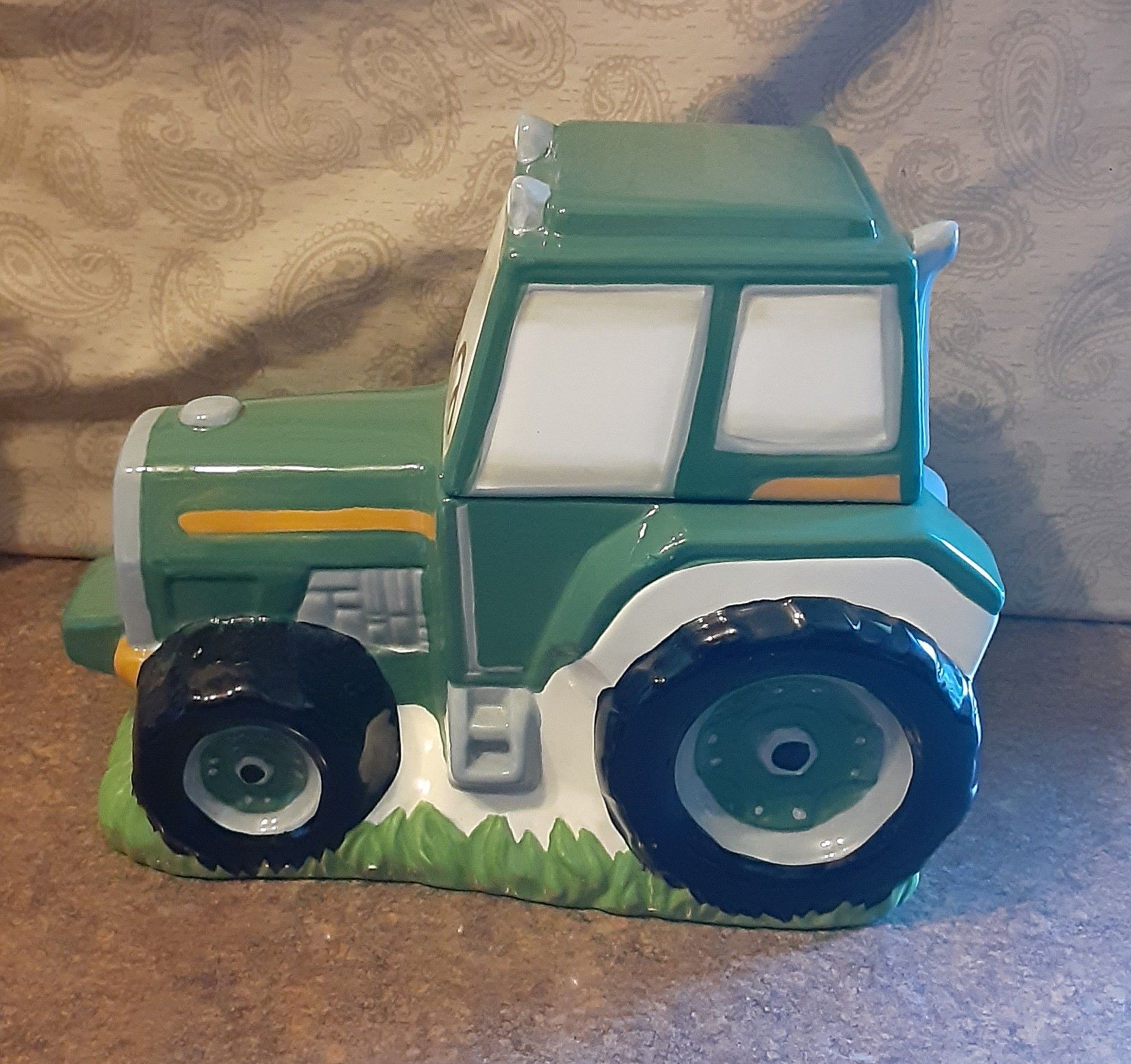 Decorative Farm Tractor Ceramic Display