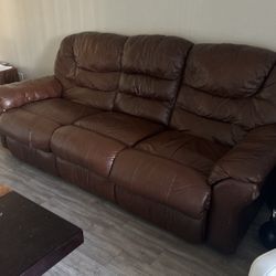 Large Leather Couch 