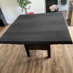 Dark Wood tall kitchen table