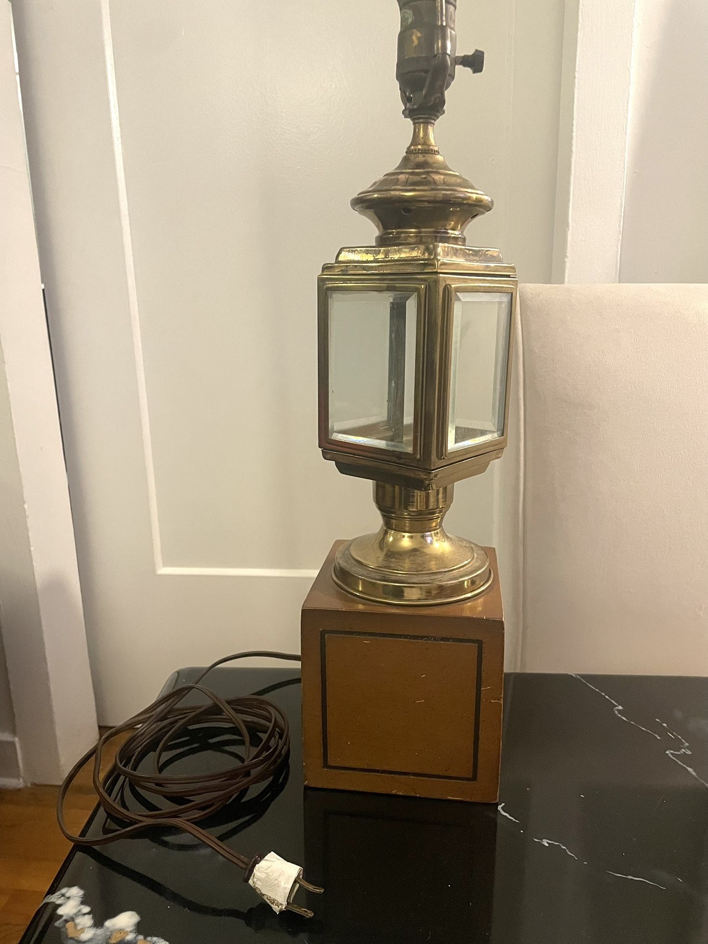 Rare - MCM Frederick Cooper Lamp - Wood & Brass