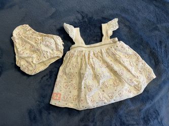 Disney Bambi Dress With Bloomers Size 12-18 Months