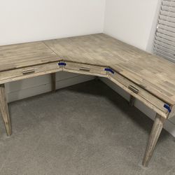 Living Spaces Corner Desk Solid Wood