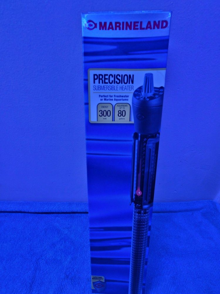 300 Watt Heater Marineland Precision Submersible Fresh Or Salt Brand New
