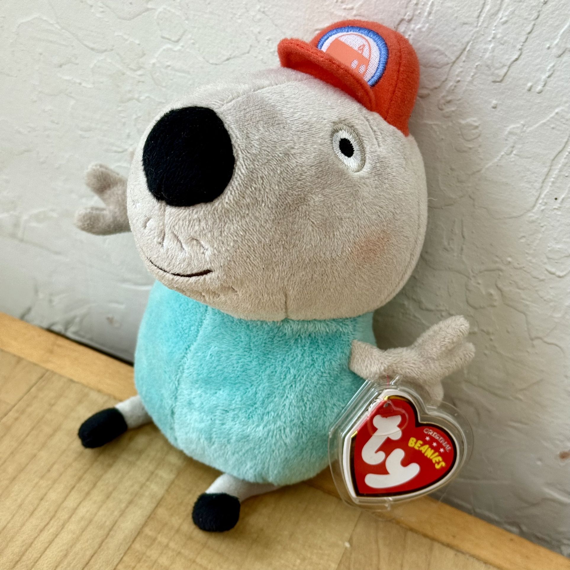 2011 TY Beanie Babies Peppa Pig’s Grandad Dog Plush Stuffed Animal