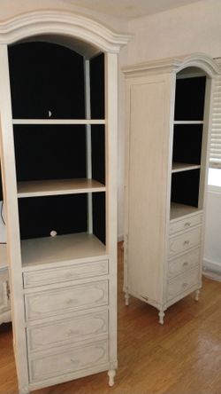 Restoration Hardware Bellina Bookcase pair