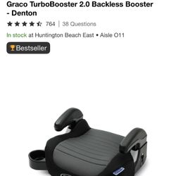 Graco TurboBooster 2.0 Backless Booster-Denton 