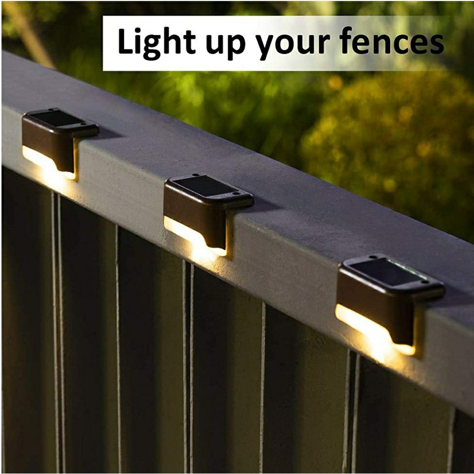 Outdoor Solar Deck Lights 16 Pack, Step Lights Waterproof Led Solar Lights