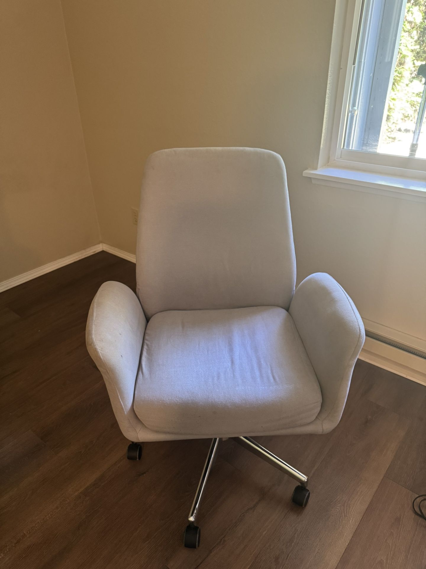chair and lamp