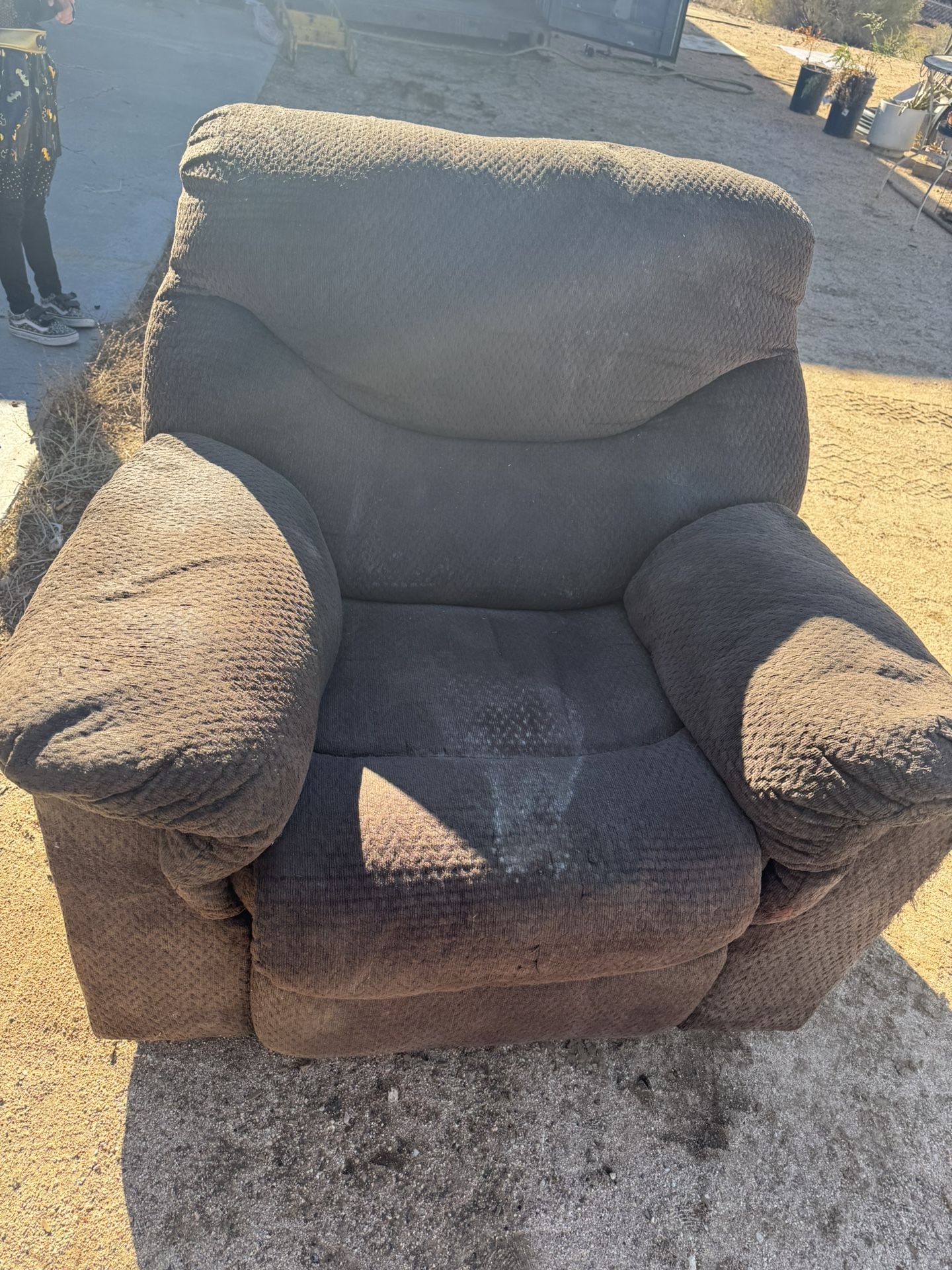 Brown Couch And Recliner