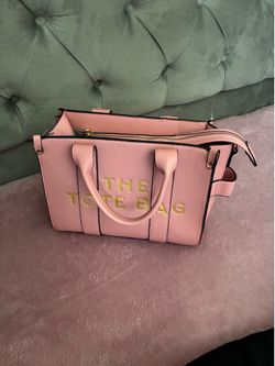 Pink tote bag