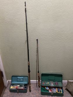 Vintage Fishing Lot- Browning And Zebco Rods