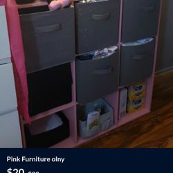 Pink Storage Third Grade Storage Is Not Included