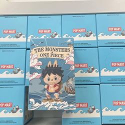 Popmart Labubu THE MONSTERS × One Piece Series Figures. 