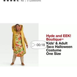 Adult Taco Costume $25