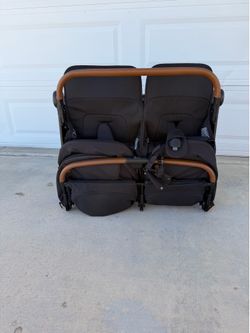 Nuna Trvl Dubl Double Stroller, Caviar