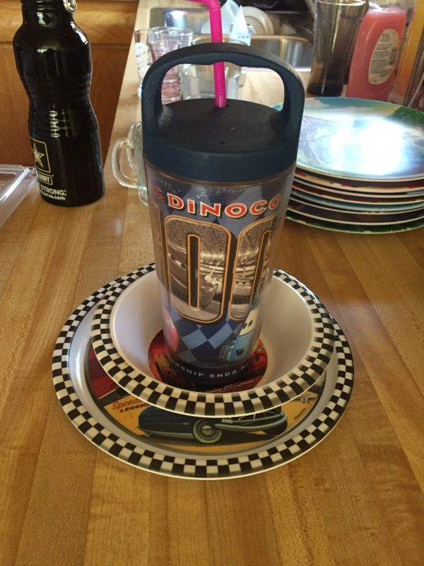 3 piece Cars dinner set