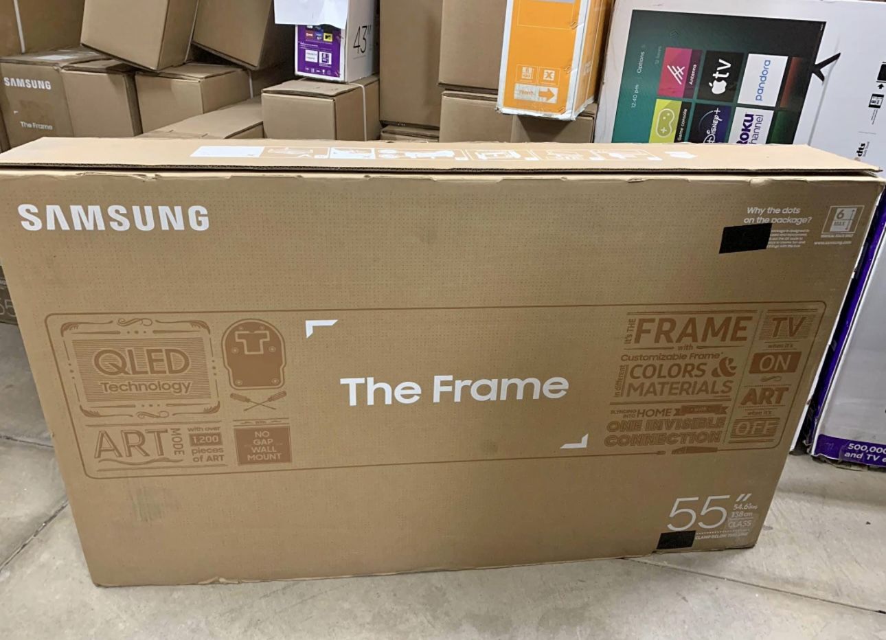 55” Samsung The Frame Smart 4K TV QLED Led