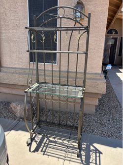 Metal rack / shelf  with Wine Storage(67”tall*28”wide*14”deep)