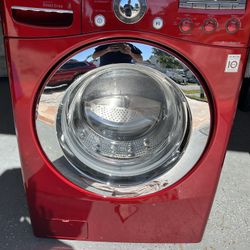 LG Red front Load Washing Machine 