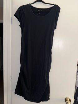 Maternity dress - black - large