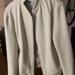 Zara Bomber Jacket In Cream Color 