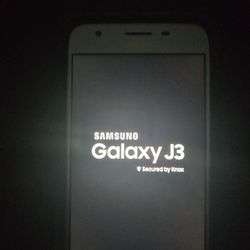 Pre-owned Verizon Samsung Galaxy J3 Silver & In Black Otterbox Case (NE Seattle) 