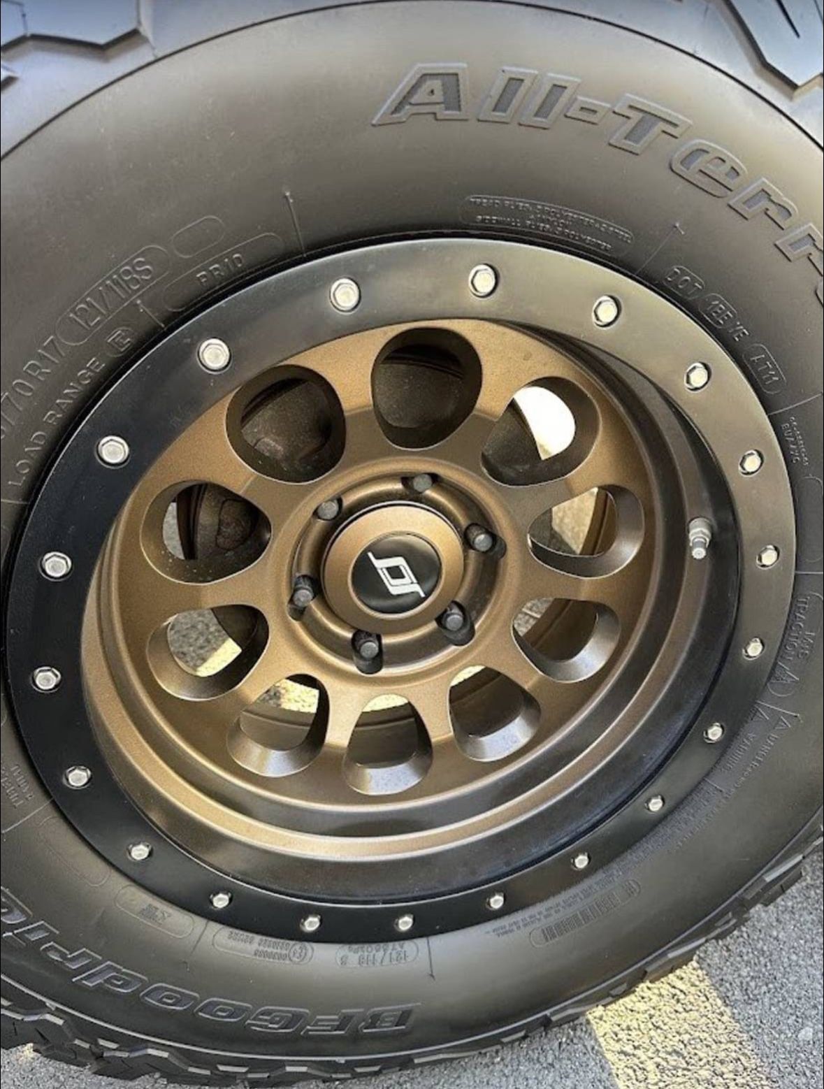 17” SCS Ray 10 Matte dark bronze Wheels with BFGoodrich Tires